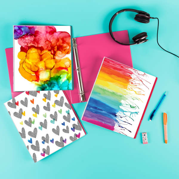 Avery(R) + Amy Tangerine(R) Designer Collection Binder, 1 Inch Round Rings, 175-Sheet Capacity, Watercolor Rainbow (28322) | Avery.com Avery(R) + Amy Tangerine(R) Designer Collection Binder, 1 Inch Round Rings, 175-Sheet Capacity, Watercolor Rainbow (28322) | Avery.com